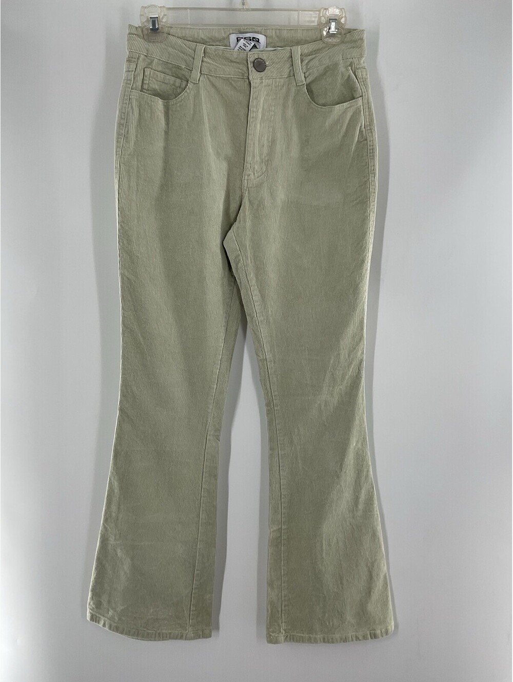 RSQ Women’s Corduroy Pants Size 28 Light Green Flared 142